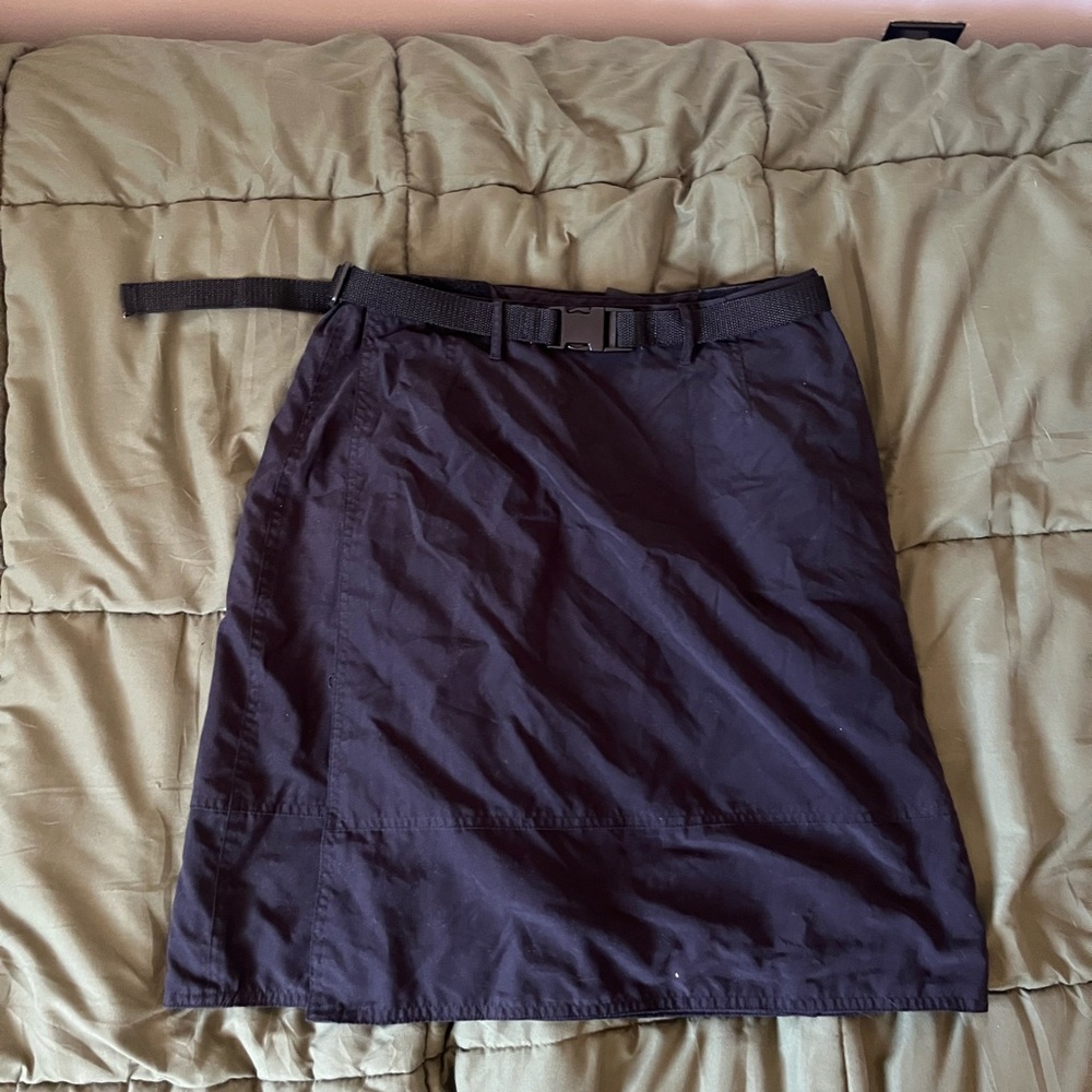 Black Belted Women's Skirt